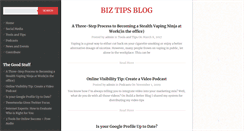 Desktop Screenshot of biztipsblog.com