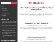 Tablet Screenshot of biztipsblog.com